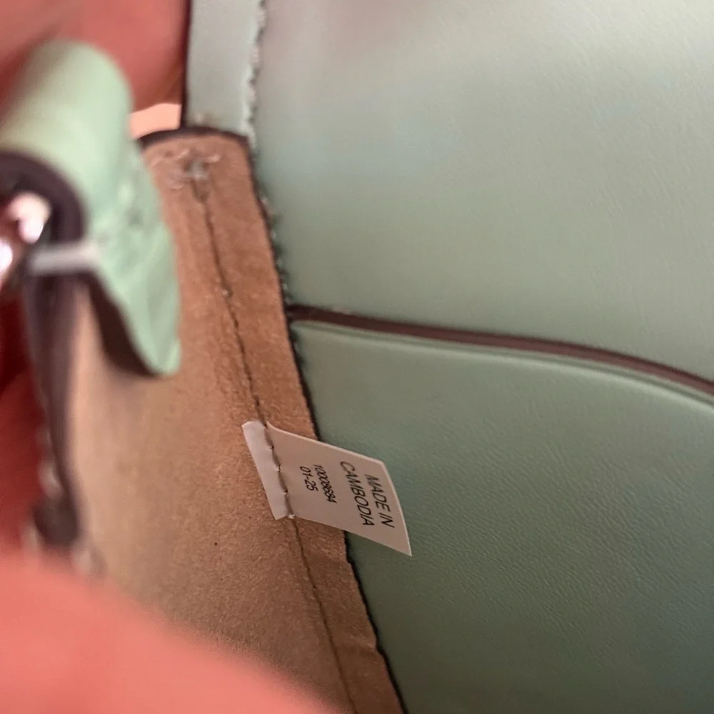 Tory Burch THEA EMBOSSED FLAP CROSSBODY / shoulder in NORTHERN LIGHTS color